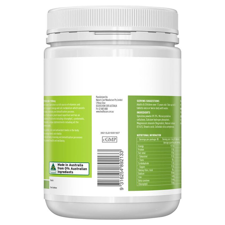 Healthy Care Super Spirulina 400