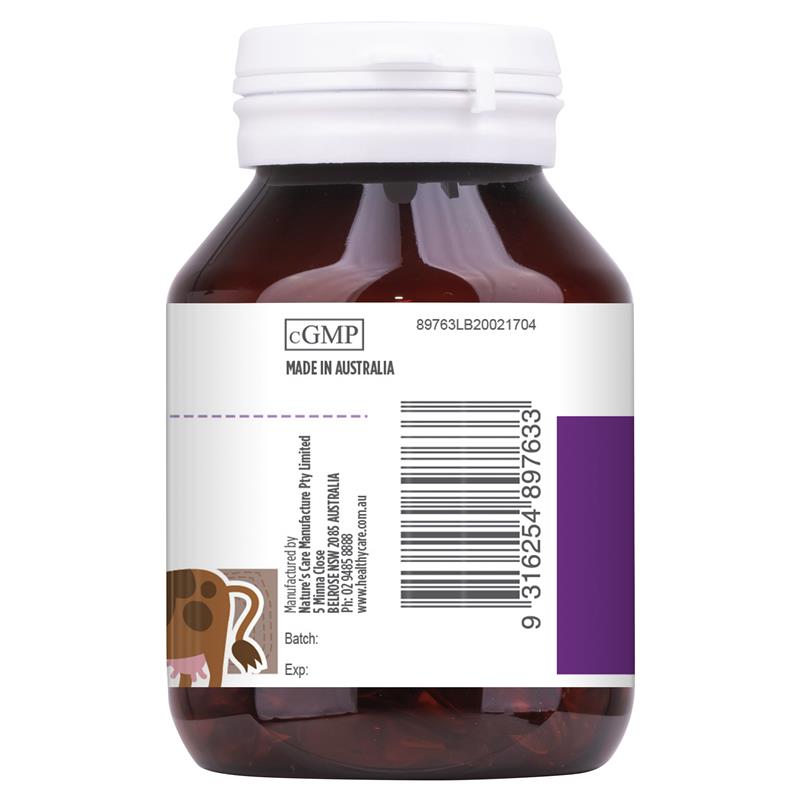 Healthy Care Kids Calcium + Vitamin D3 60 Chewable Tablets