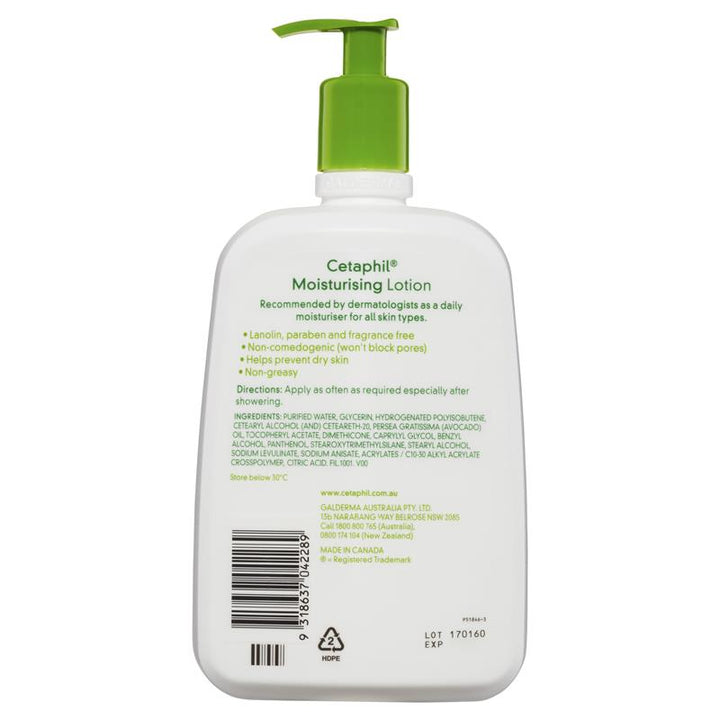 Cetaphil Moisturising Lotion 1 Litre | 澳洲代購 | 空運到港