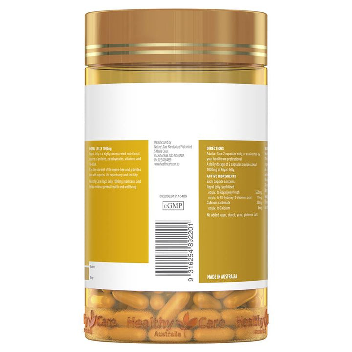 Healthy Care Royal Jelly 1000 365 Capsules