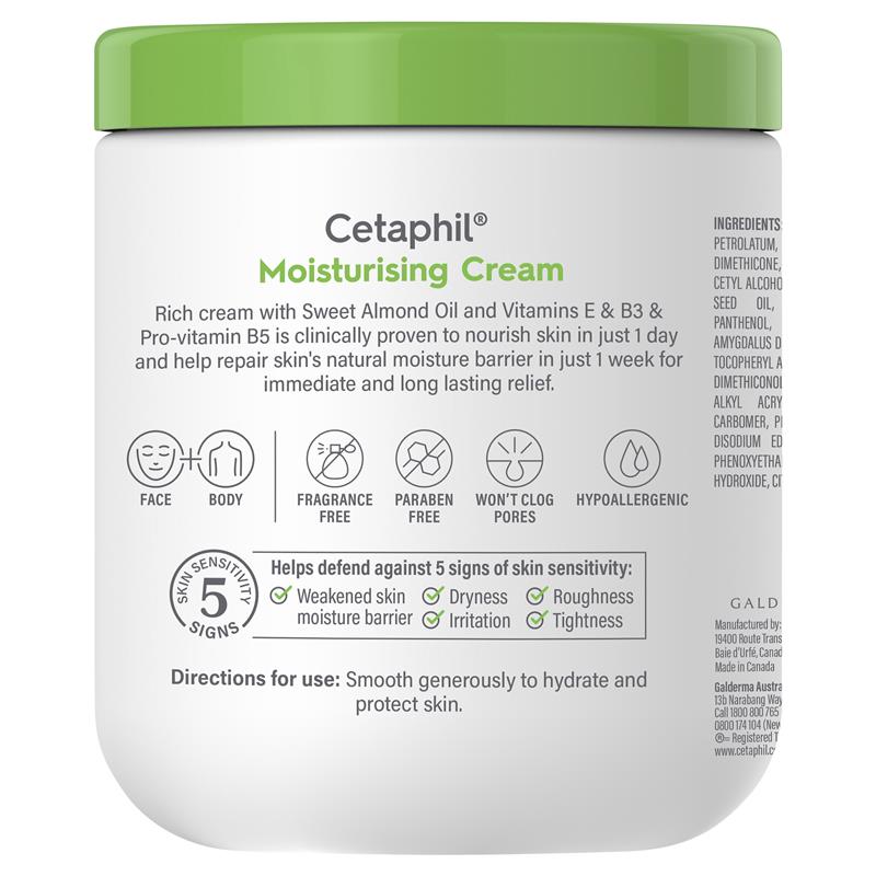 Cetaphil Moisturising Cream 550g | 澳洲代購 | 空運到港