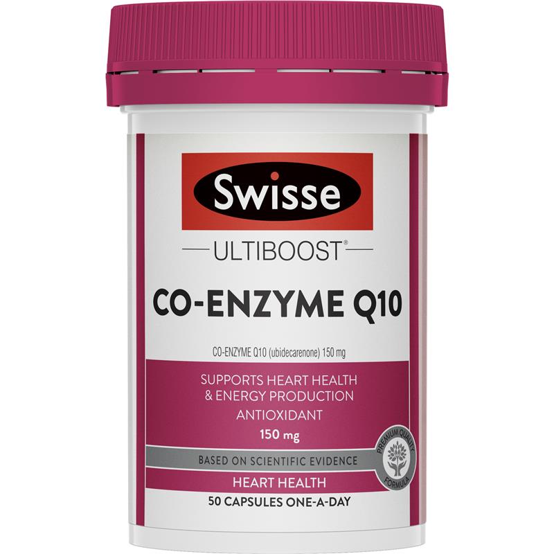 Swisse Ultiboost Co-Enzyme Q10 150mg 50 Capsules | 澳洲代購 | 空運到港