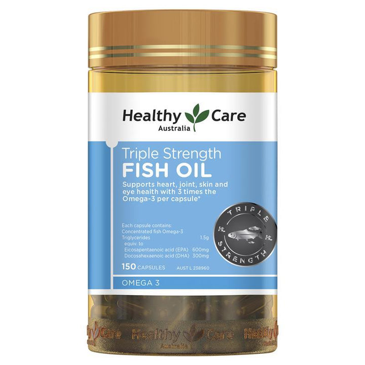 Healthy Care Triple Strength Fish Oil 150 Capsules | 澳洲代購 | 空運到港