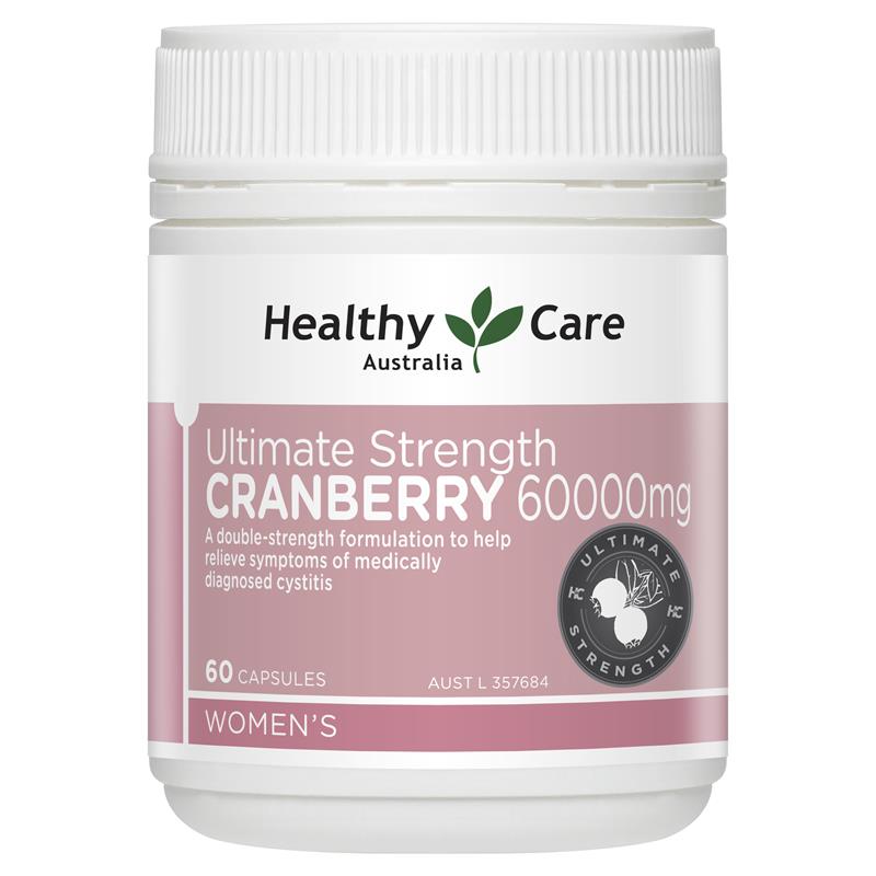 Healthy Care Ultimate Strength Cranberry 60000mg 60 Capsules | 澳洲代購 | 空運到港