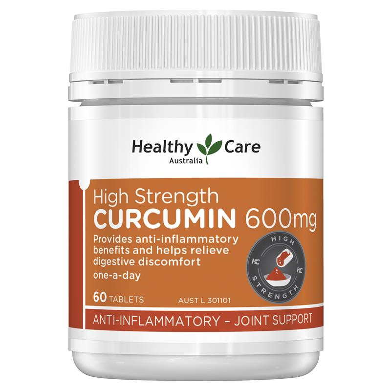 Healthy Care High Strength Curcumin 600mg 60 Tablets NEW | 澳洲代購 | 空運到港