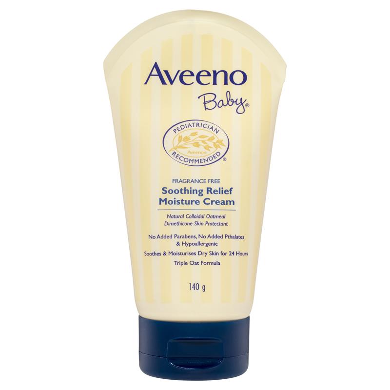 Aveeno Baby Soothing Relief Fragrance Free Moisture Cream 140g | 澳洲代購 | 空運到港