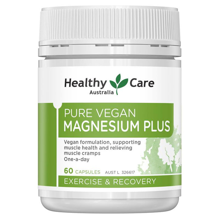 Healthy Care Pure Vegan Magnesium Plus 60 Capsules | 澳洲代購 | 空運到港