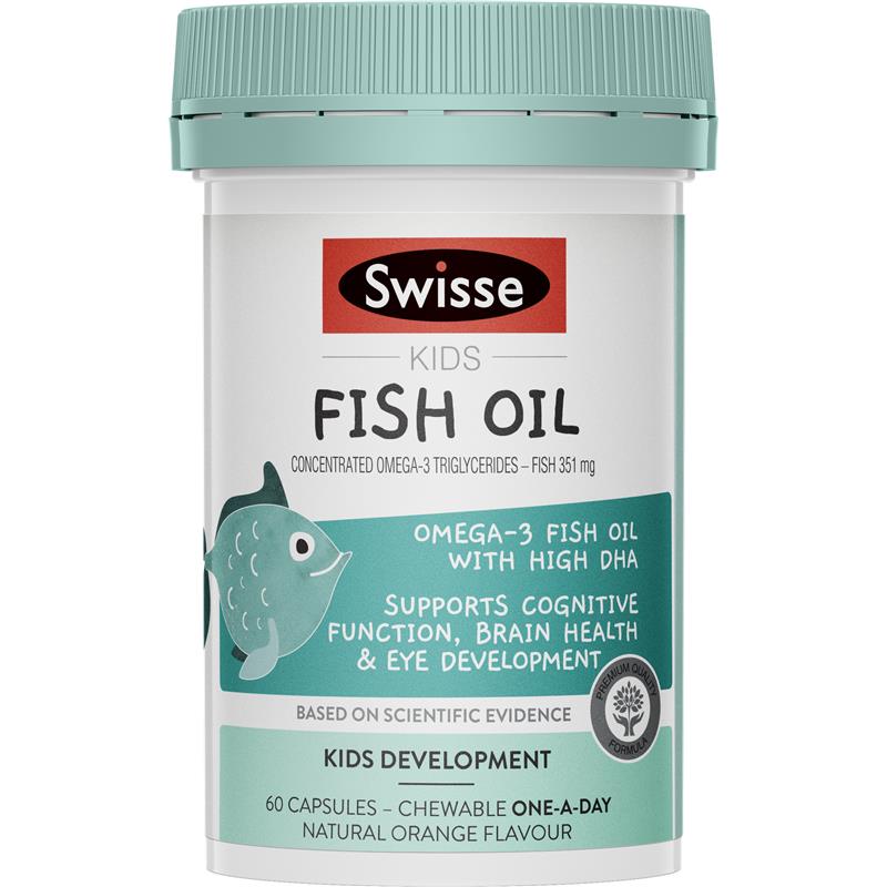 Swisse Kids Fish Oil 60 Capsules | 澳洲代購 | 空運到港