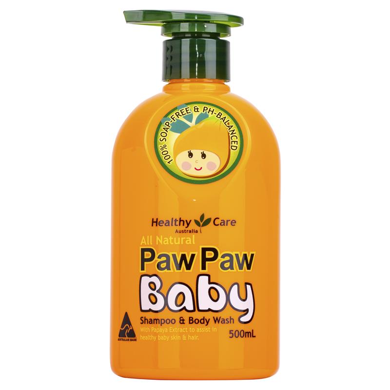 Healthy Care All Natural Paw Paw Baby Shampoo Wash 500ml | 澳洲代購 | 空運到港