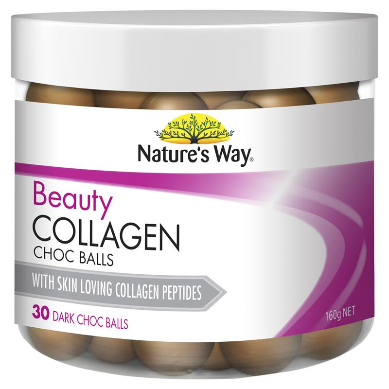 Nature's Way Beauty Collagen 30 Dark Choc Balls