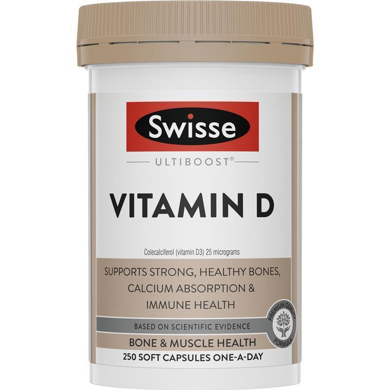 Swisse Ultiboost Vitamin D 250 Capsules | 澳洲代購 | 空運到港