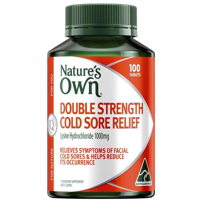 Nature's Own Double Strength Cold Sore Relief 100 Tablets | 澳洲代購 | 空運到港