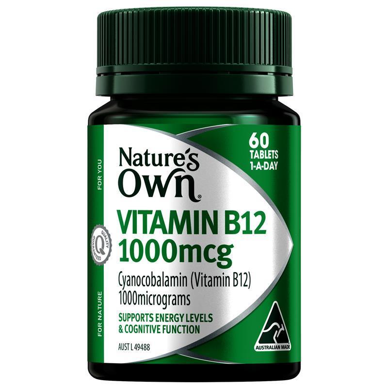 Nature's Own Vitamin B12 1000mcg 60 tablets | 澳洲代購 | 空運到港