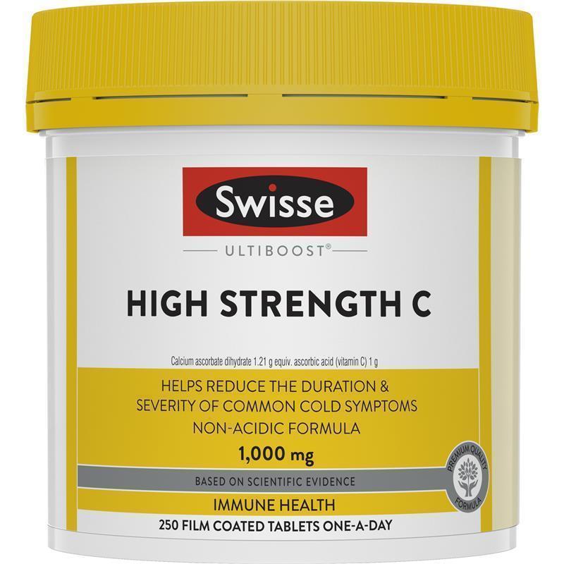 Swisse High Strength Vitamin C 1000mg 250 Tablets | 澳洲代購 | 空運到港