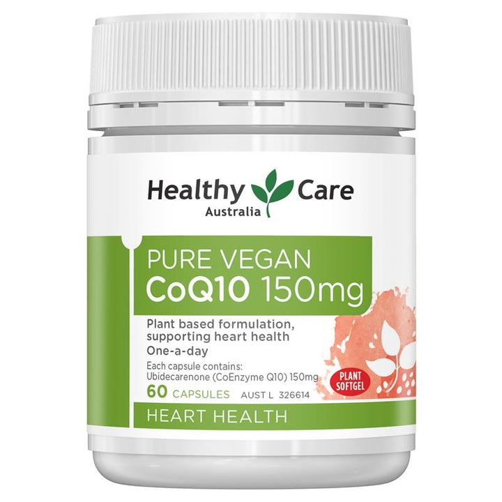 Healthy Care Pure Vegan CoQ10 150mg 60 Capsules | 澳洲代購 | 空運到港