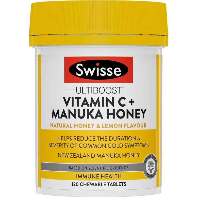 Swisse Ultiboost Vitamin C + Manuka Honey 120 Tablets | 澳洲代購 | 空運到港