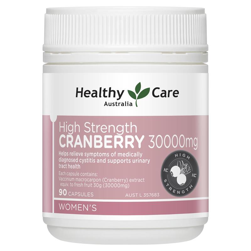 Healthy Care High Strength Cranberry 30000mg 90 Capsules | 澳洲代購 | 空運到港