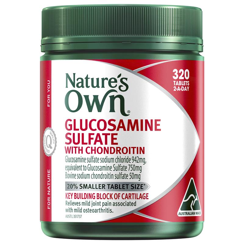 Nature's Own Glucosamine Sulfate With Chondroitin 320 Tablets | 澳洲代購 | 空運到港