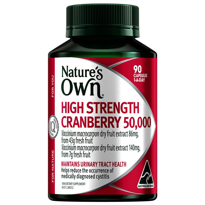 Nature's Own High Strength Cranberry 50,000mg 90 Capsules | 澳洲代購 | 空運到港
