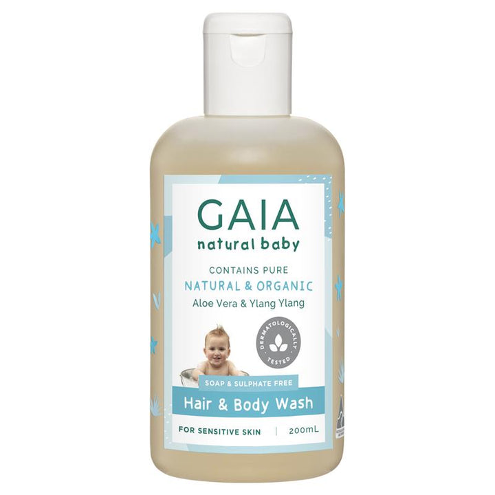 Gaia Natural Baby Hair & Body Wash 200ml | 澳洲代購 | 空運到港