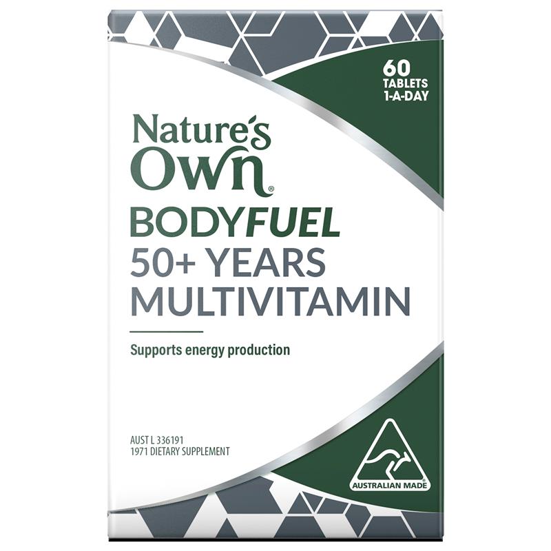 Nature's Own Bodyfuel 50+ Multivitamin 60 Tablets | 澳洲代購 | 空運到港