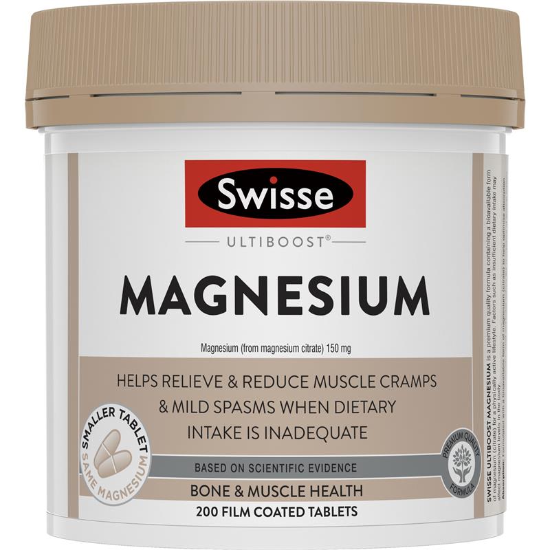 Swisse Ultiboost Magnesium 200 Tablets | 澳洲代購 | 空運到港