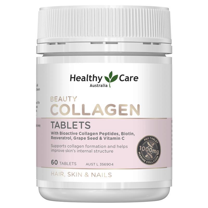 Healthy Care Beauty Collagen Tablets 60 tablets | 澳洲代購 | 空運到港