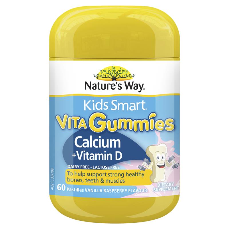 Nature's Way Kids Smart Vita Gummies Calcium 60 Pastilles