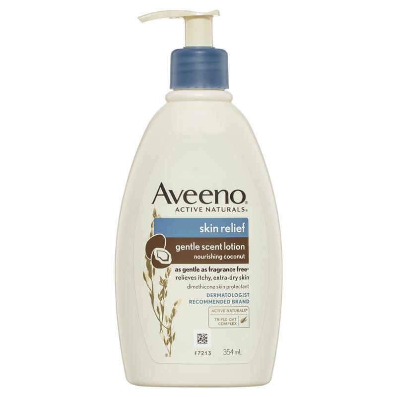 Aveeno Active Naturals Skin Relief Gentle Scent Lotion Nourishing Coconut 354mL | 澳洲代購 | 空運到港