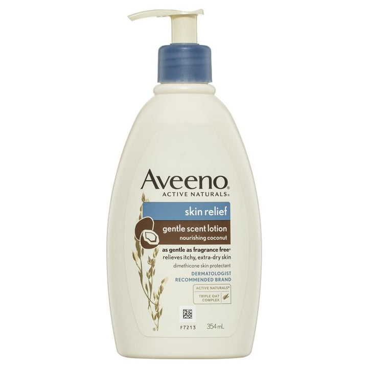 Aveeno Active Naturals Skin Relief Gentle Scent Lotion Nourishing Coconut 354mL | 澳洲代購 | 空運到港