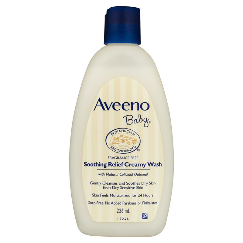 Aveeno Baby Soothing Relief Fragrance Free Creamy Wash 236mL | 澳洲代購 | 空運到港
