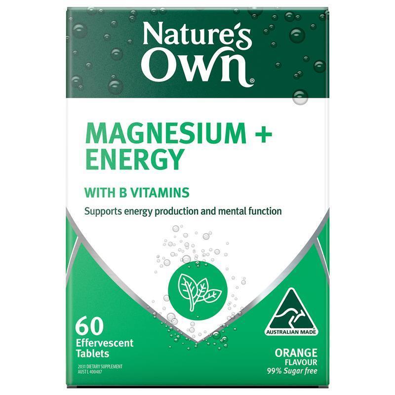 Nature's Own Magnesium + Energy 60 Tablets | 澳洲代購 | 空運到港