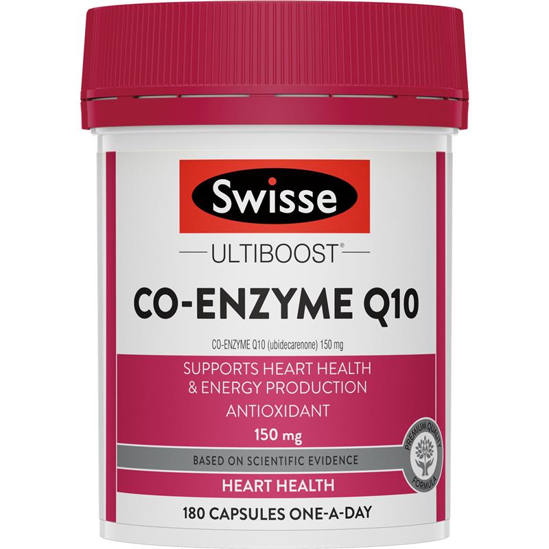 Swisse Ultiboost Co Enzyme Q10 150mg 180 Capsules | 澳洲代購 | 空運到港