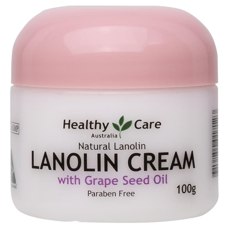 Healthy Care Lanolin Cream With Grape Seed 100g