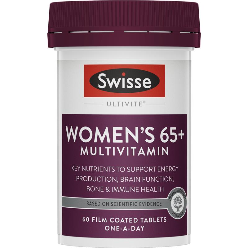 Swisse Ultivite Womens 65+ Multivitamin 60 Tablets | 澳洲代購 | 空運到港