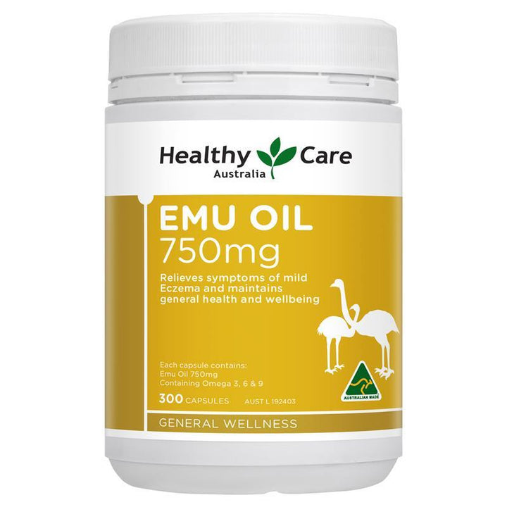 Healthy Care Emu Oil 750mg 300 Capsules | 澳洲代購 | 空運到港
