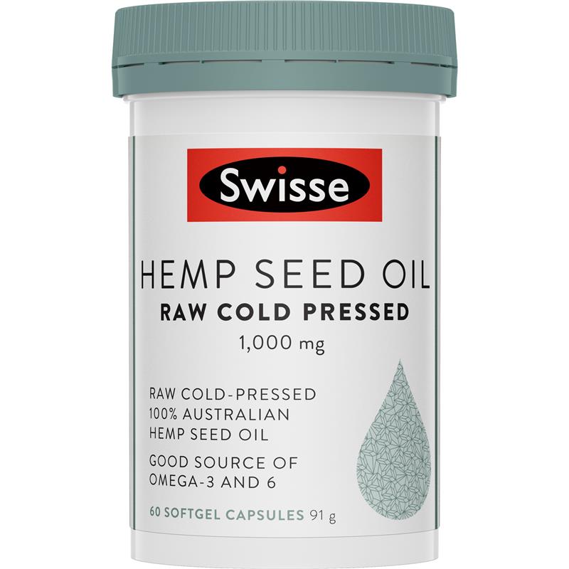Swisse Hemp Seed Oil 60 Capsules | 澳洲代購 | 空運到港
