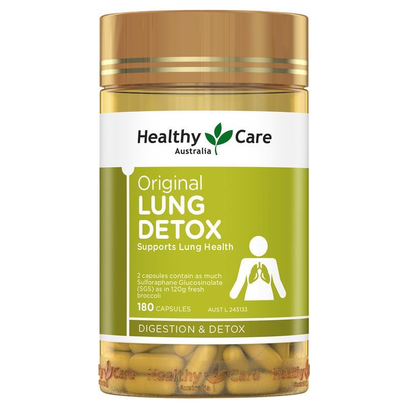 Healthy Care Original Lung Detox 180 Capsules | 澳洲代購 | 空運到港