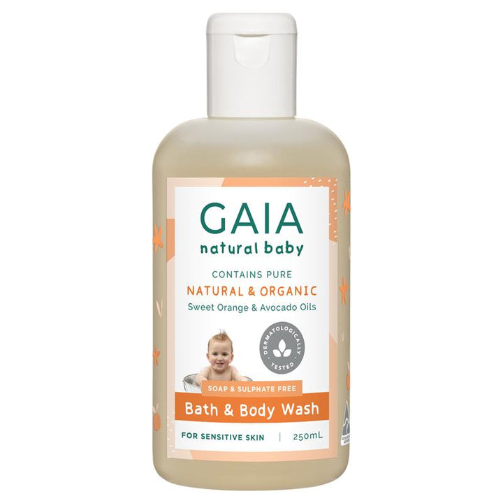 Gaia Natural Baby Bath & Body Wash 250ml | 澳洲代購 | 空運到港
