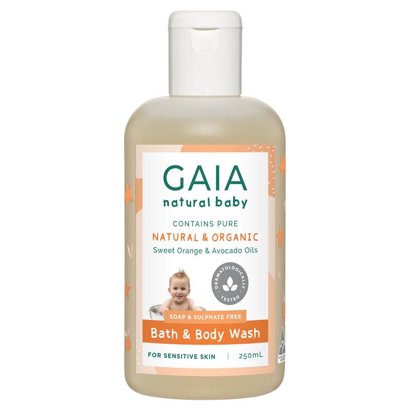 Gaia Natural Baby Bath & Body Wash 250ml | 澳洲代購 | 空運到港