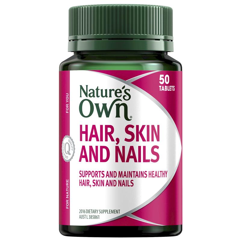 Nature's Own Hair Skin & Nails 50 Tablets | 澳洲代購 | 空運到港