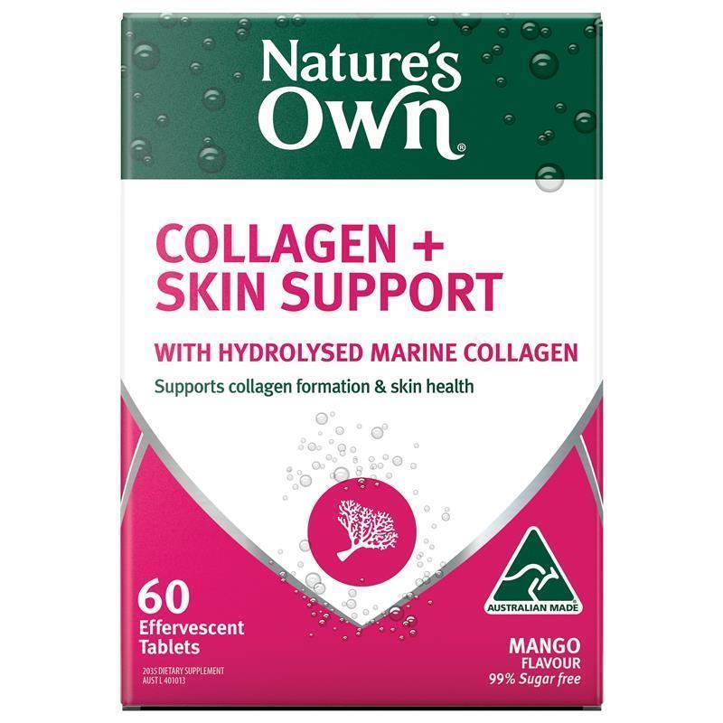 Nature's Own Collagen + Skin Support Effervescent 60 Tablets | 澳洲代購 | 空運到港
