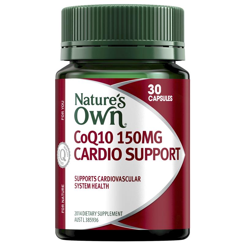 Nature's Own CoQ10 Cardio Support 150mg 30 Capsules | 澳洲代購 | 空運到港