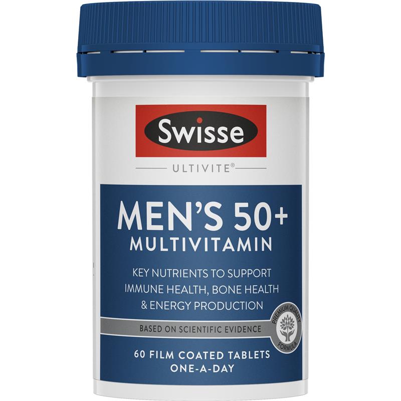 Swisse Ultivite Men's 50+ Multivitamin 60 Tablets | 澳洲代購 | 空運到港