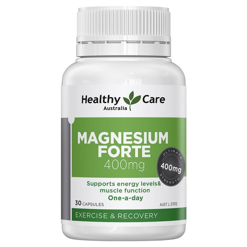 Healthy Care Magnesium Forte 400mg 30 Capsules | 澳洲代購 | 空運到港