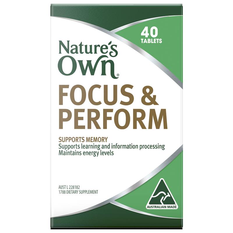 Nature's Own Focus & Perform 40 Tablets | 澳洲代購 | 空運到港