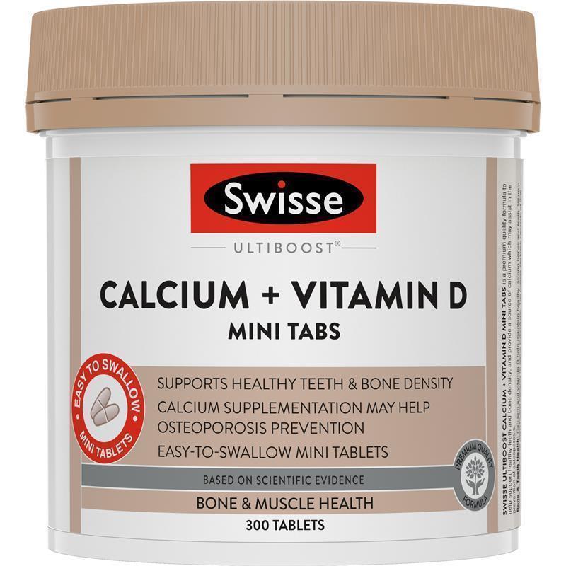 Swisse Calcium + Vitamin D 300 Mini Tablets | 澳洲代購 | 空運到港