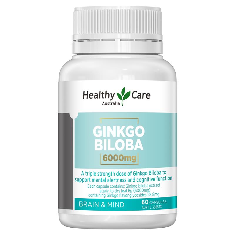 Healthy Care Ginkgo Biloba 6000mg 60 Capsules | 澳洲代購 | 空運到港