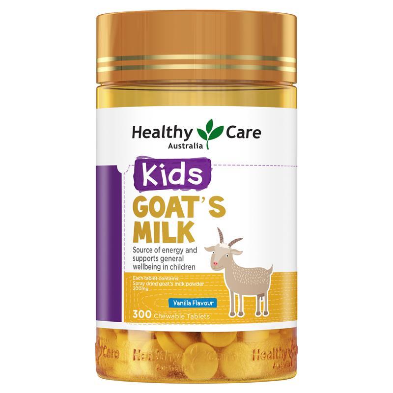 Healthy Care Goat Milk Vanilla Flavour Chewable 300 Tablets | 澳洲代購 | 空運到港
