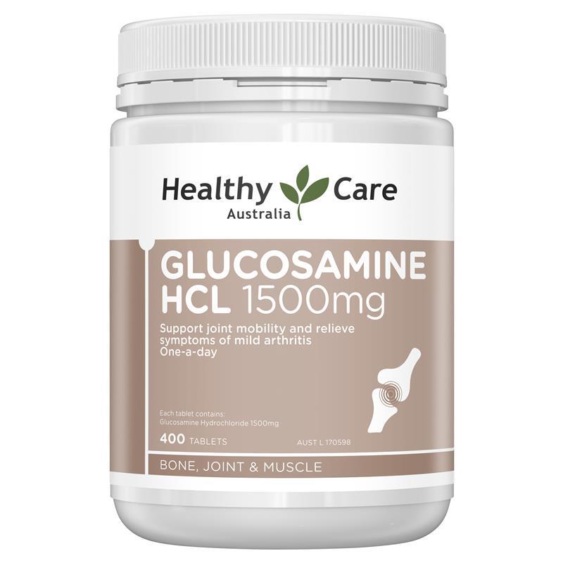 Healthy Care Glucosamine HCL 1500mg 400 Tablets | 澳洲代購 | 空運到港